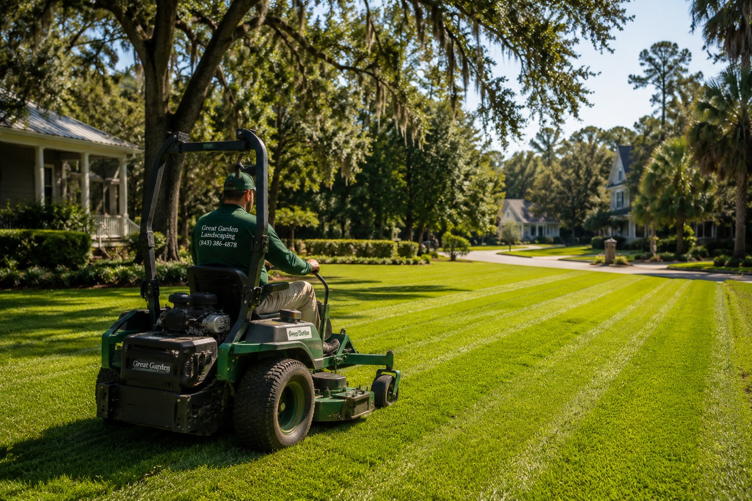 Professional lawn mowing service in Johns Island SC