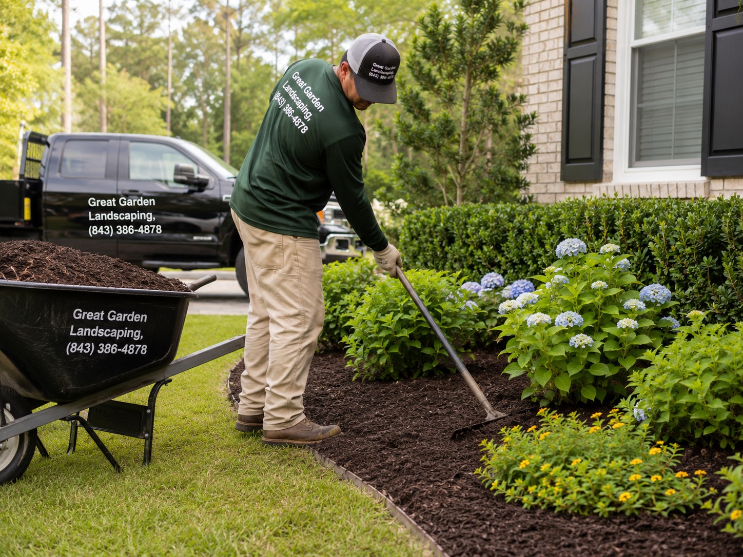 Mulch installation service in Johns Island SC